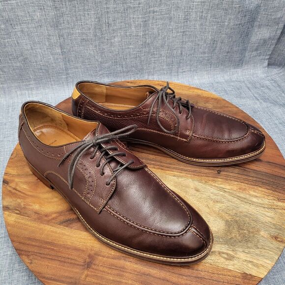 Johnston & Murphy Warner Y-Moc Oxford Caramel Men's 11.5 D